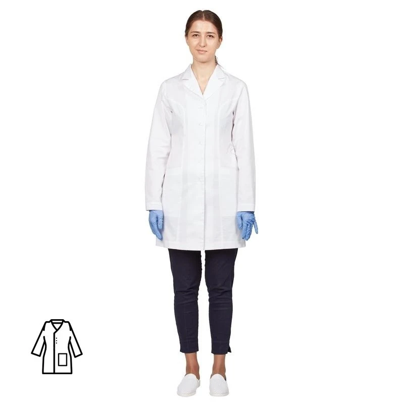 Халат медицинский женский м12-ХЛ (р.48-50) р.170-176