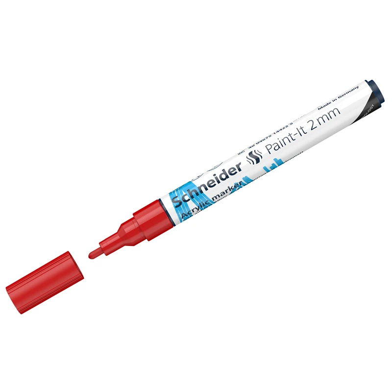 Маркер акриловый Schneider "Paint-It 310" 2мм, пулевидный, красный