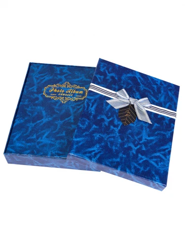 Фотоальбом на 200 фото 10х15 Красивый бантик, синий АФ-8873