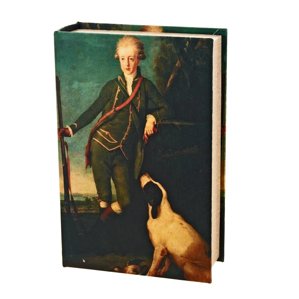 Шкатулка декоративная "Мужской портрет" 27*18*7см. (МДФ, верх-шелк)