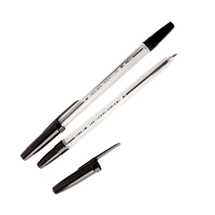 Ручка шариковая LITE 51 c прозрачным корпусом 0,7 мм черная BPRL02-K