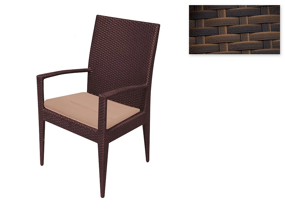 Садовая мебель: стул (65*57*96см.) со съемным сиденьем (полиэстер наполнитель