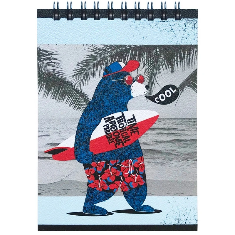 Блокнот BeSmart А6 100л клетка спираль мягк.пер 102х142мм Teenager N1949