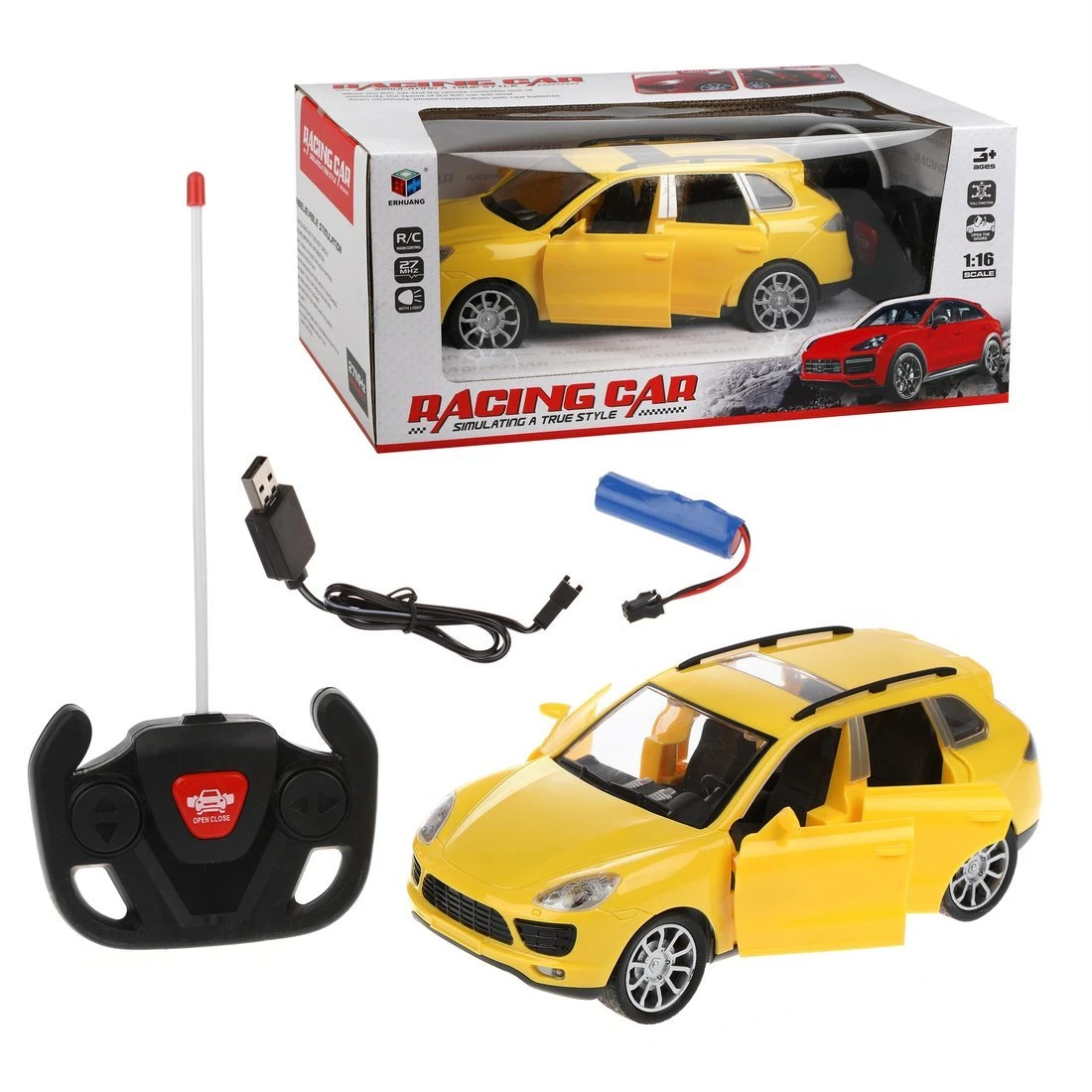 Машина р/у, 5 каналов, свет, откр.двери, в комплекте: аккум., USBшнур