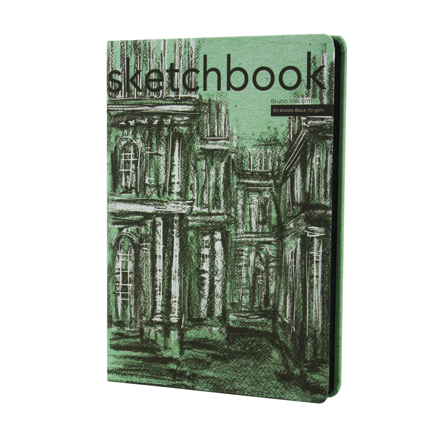 SKETCHBOOK BV, 179х250 мм, 80Л, ЧЕРНЫЙ 110 гр. В ТВЕРДОМ ПЕРЕПЛЕТЕ (4 ВИДА)