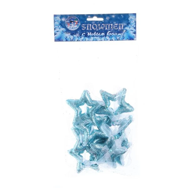 Новогодняя цепь звезда искра 170см 2 цветав пакете