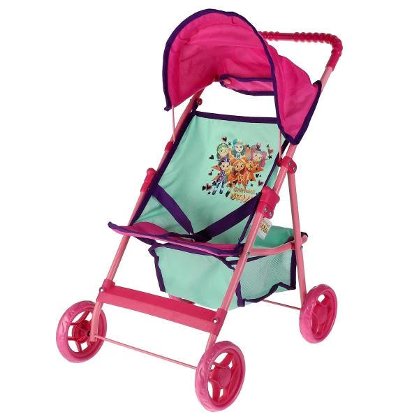 Коляска СКАЗОЧНЫЙ ПАТРУЛЬ мет, 4*11см рез повор.рем корз 33.5*64.5*59 КАРАПУЗ