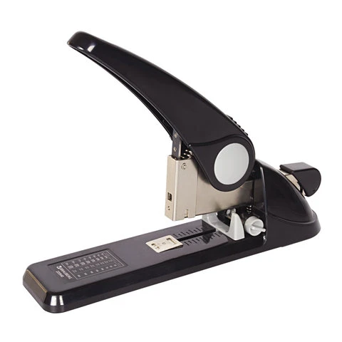 Степлер МОЩНЫЙ №24/6-23/24 BRAUBERG "Auftrag", до 200 листов, черный,