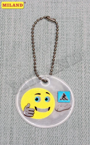 Подвеска светоотражающая "Дорожный смайл" СО-7517 Подвеска светоотражающая "Дорожный смайл" СО-7517