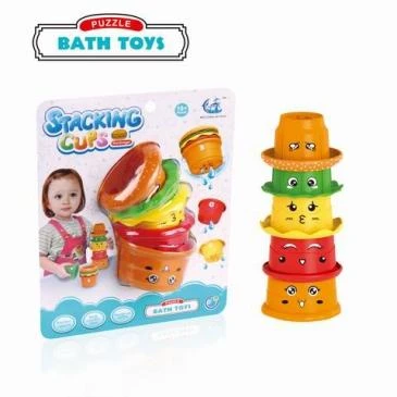 Набор для купания "ВЕСЁЛАЯ ПИРАМИДКА" (5 предметов, блистер) (арт.