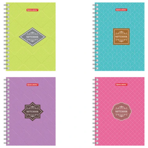 Записная книжка МАЛОГО ФОРМАТА (160х114 мм), А6, BRAUBERG, 120 л., гребень,