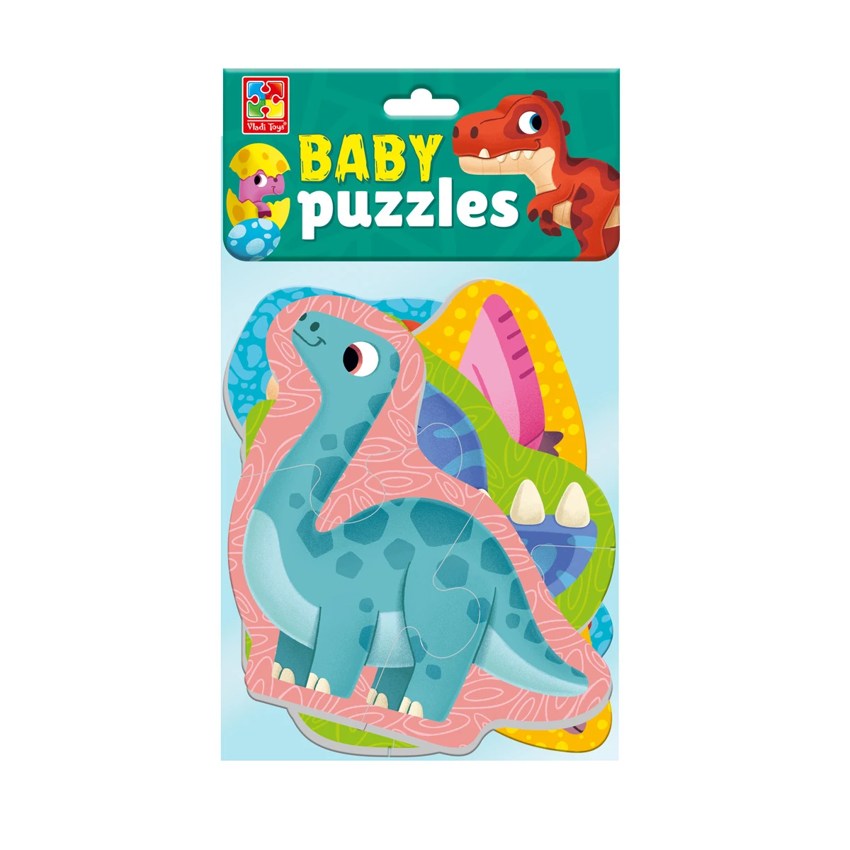Арт.VT1106-91 Мягкие пазлы Baby puzzle "Динозавры" 4 картинки, 12