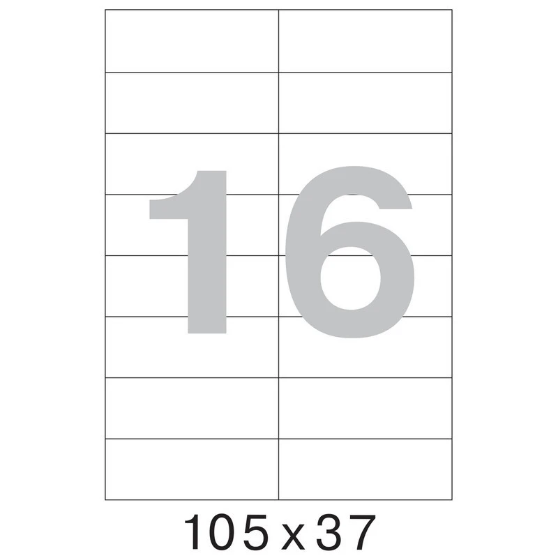 Этикетки самоклеящиеся Office Label 105х37 мм/16 шт. на лист.А4 (100 ли
