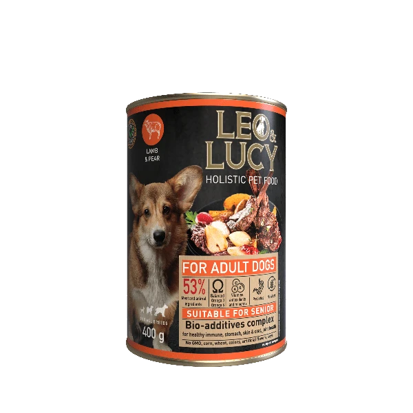 LEO&LUCY влажный холистик корм консервированный полнорационный - паштет для