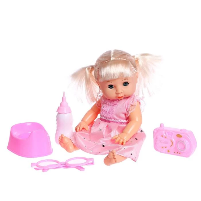 Пупс функциональный «Саша» пьет, писает, с аксессуарами, МИКС
