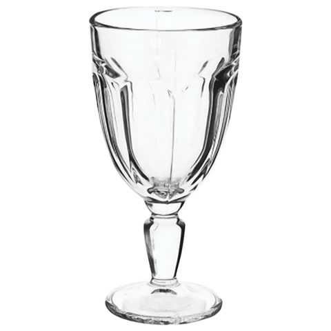 Бокал для воды/вина, высокая ножка, объем 235 мл, стекло, "Casablanca"