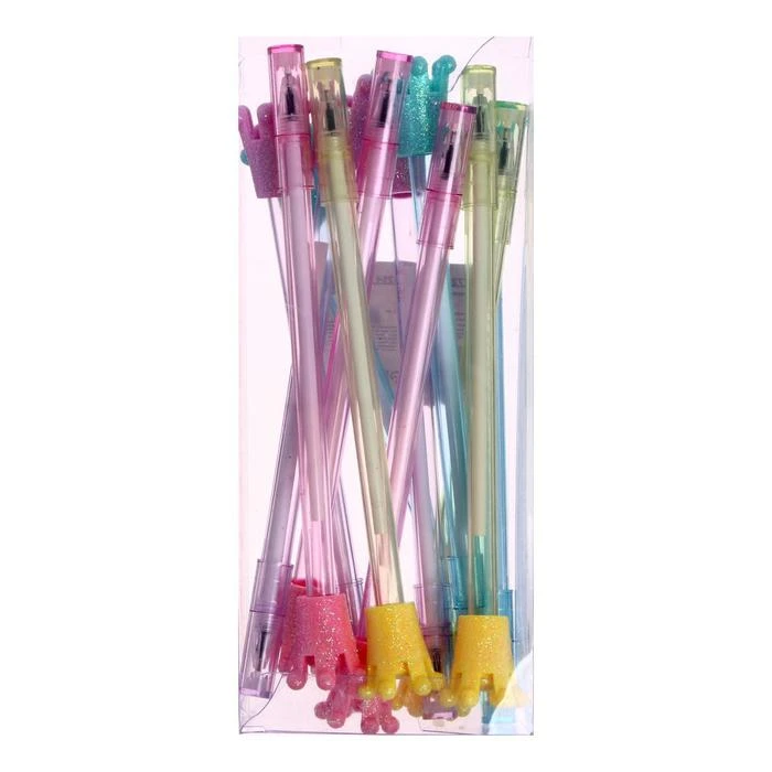 Ручка-прикол Calligrata "Корона", гелевая, МИКС