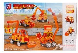 Констр-р магнитный Строительная техника, 87 деталей Констр-р магнитный Строительная техника, 87 деталей