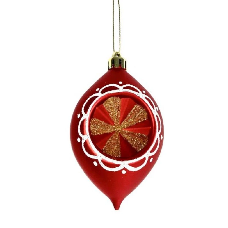 Игрушка Капля в красном из полистирола / 5,3x6x10см, арт.89157