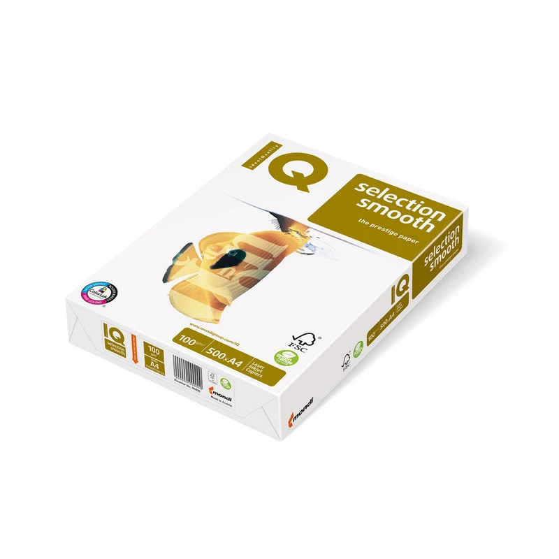 Бумага для ОфТех IQ SELECTION (А4,100г,167%CIE ) пачка 500л. штр.  9003974420134
