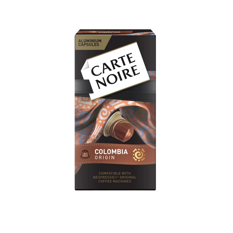 Кофе в капсулах Carte Noire Colombia Origin, упаковка 5,2грx10шт