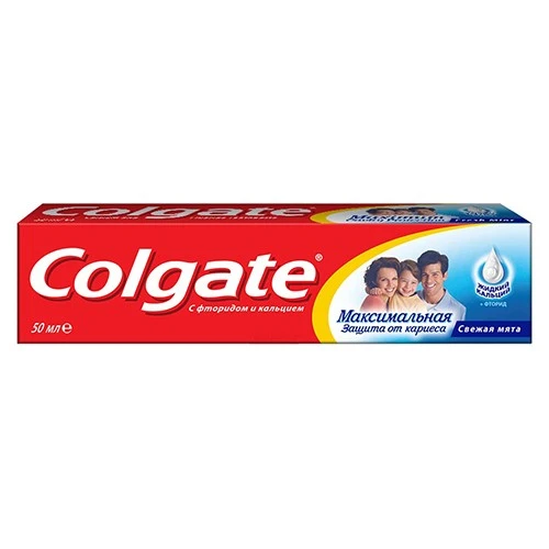 Зубная паста Colgate Максимальная защита от кариеса, Свежая мята, 50 мл