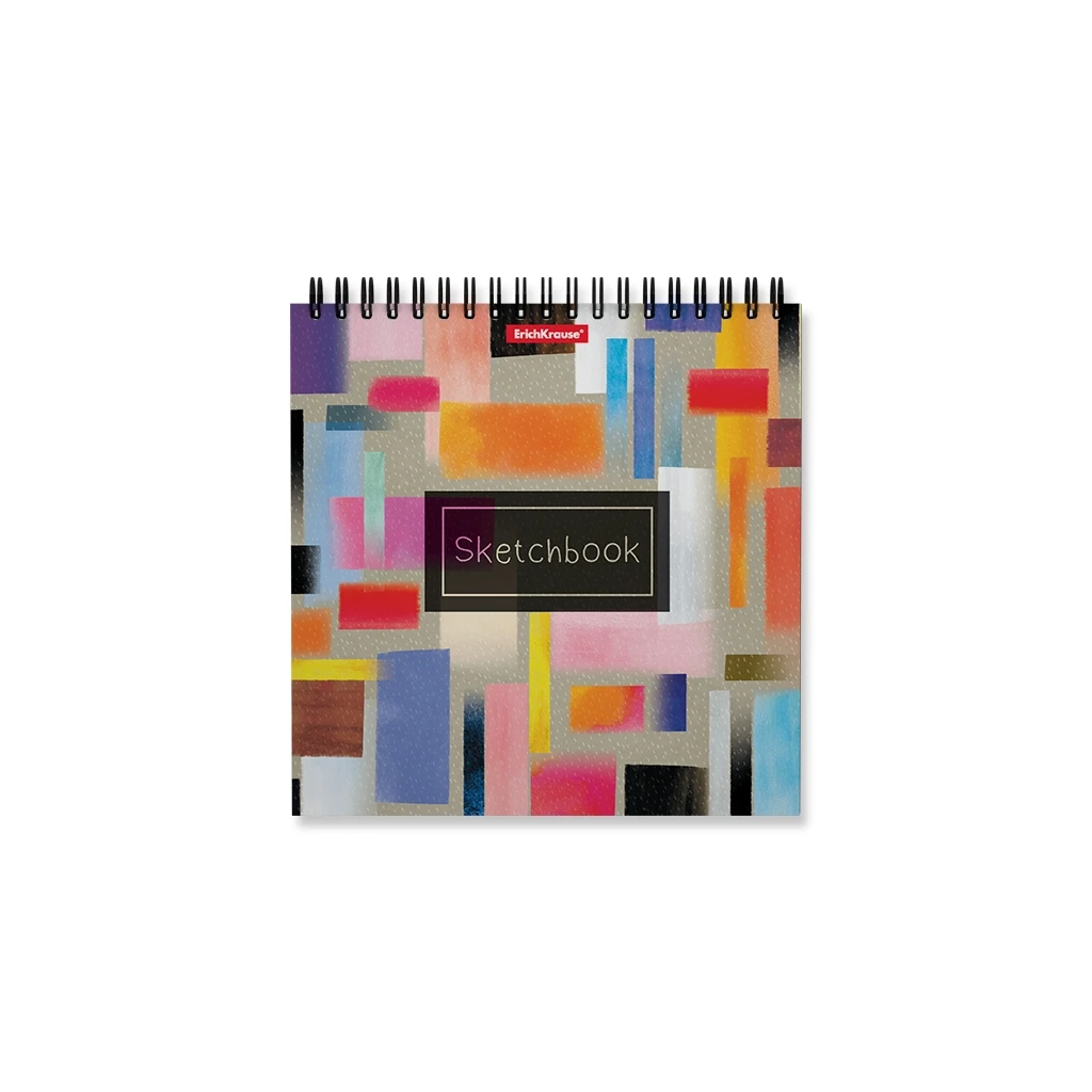 Альбом для эскизов на спирали Erich Krause Абстракция, 170х170 мм, 40 листов