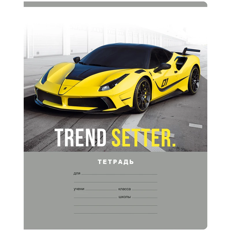 Тетрадь 18л., клетка BG "Trend setter", выборочный лак Тетрадь 18л., клетка BG "Trend setter", выборочный лак