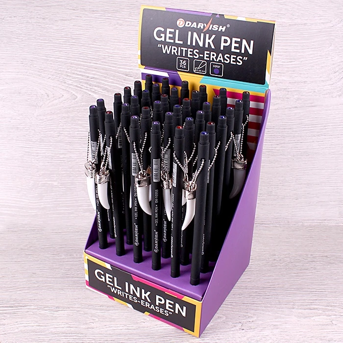 Ручка гелевая синяя "Пишет-стирает" с брелоком, корпус