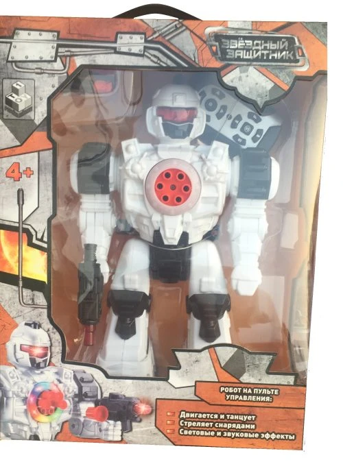 1toy Звездный защитник робот на д/у, стреляет липучками, 2 цвета в ассортименте,