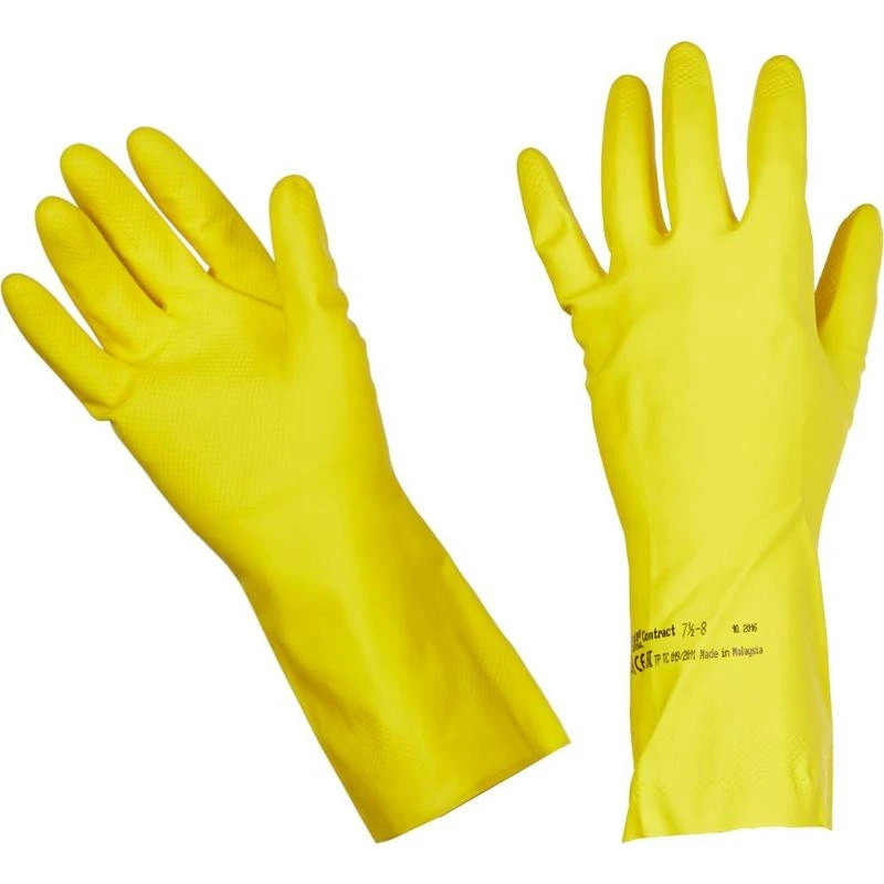 Перчатки резиновые Vileda Контракт желтые размер -M (артикул производителя
