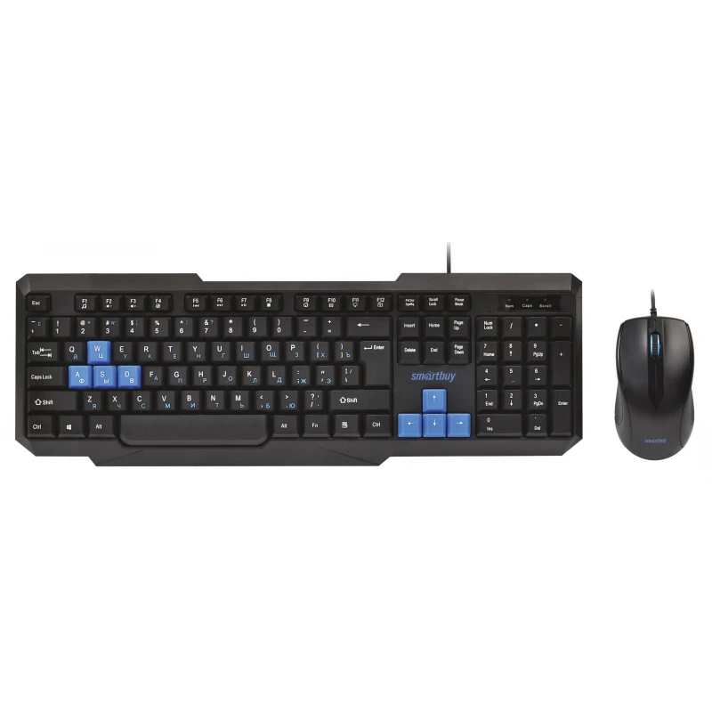 Набор клавиатура+мышь Smartbuy ONE черно-синий (SBC-230346-KB) /20