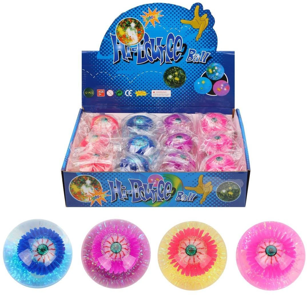 Мяч прыгун Глазастик, 6,5 см, в ассортименте, дисплей