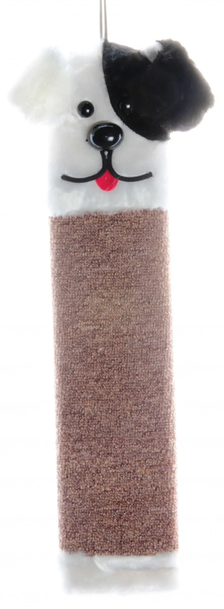 Когтеточка, ковролин + мех одн., "Собачка" Зооник 510х110х20мм