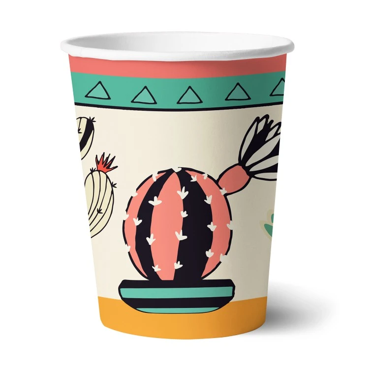 Набор бумажных стаканов Кактус-2, 6 шт*250 мл. Набор бумажных стаканов Кактус-2, 6 шт*250 мл.