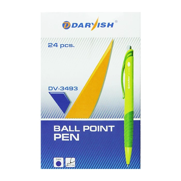 Ручка автоматическая син. "Darvish" корпус цветной с резиновым