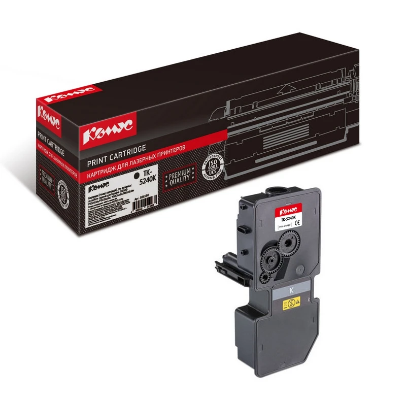 Тонер-картридж Комус TK-5240K чер. для Kyocera ECOSYS M5526