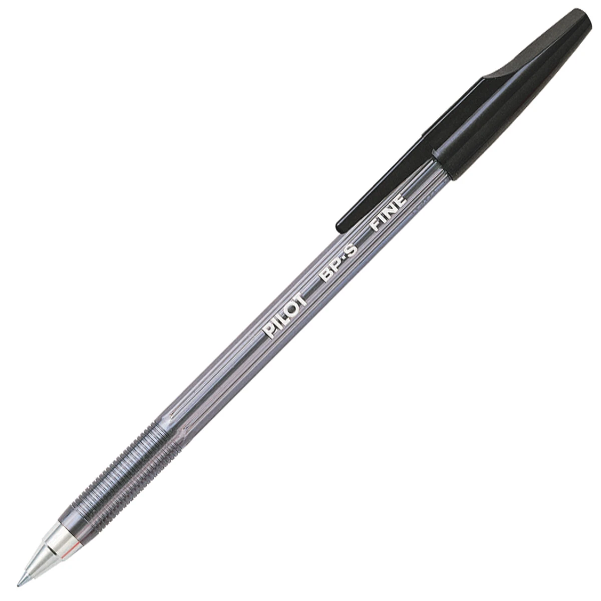 Ручка шариковая BP-S, черная, прозрачный черный корпус