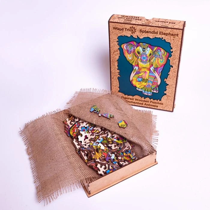 Деревянный пазл «Великолепный Слон», 3628 см