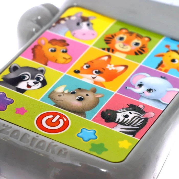 Музыкальный телефончик «Любимый котик», новогодний, звук, свет, цвет серый