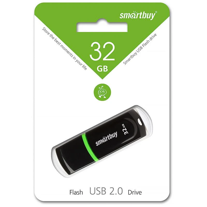 Память Smart Buy "Paean"  32GB, USB 2.0 Flash Drive, черный SB32GBPN-K