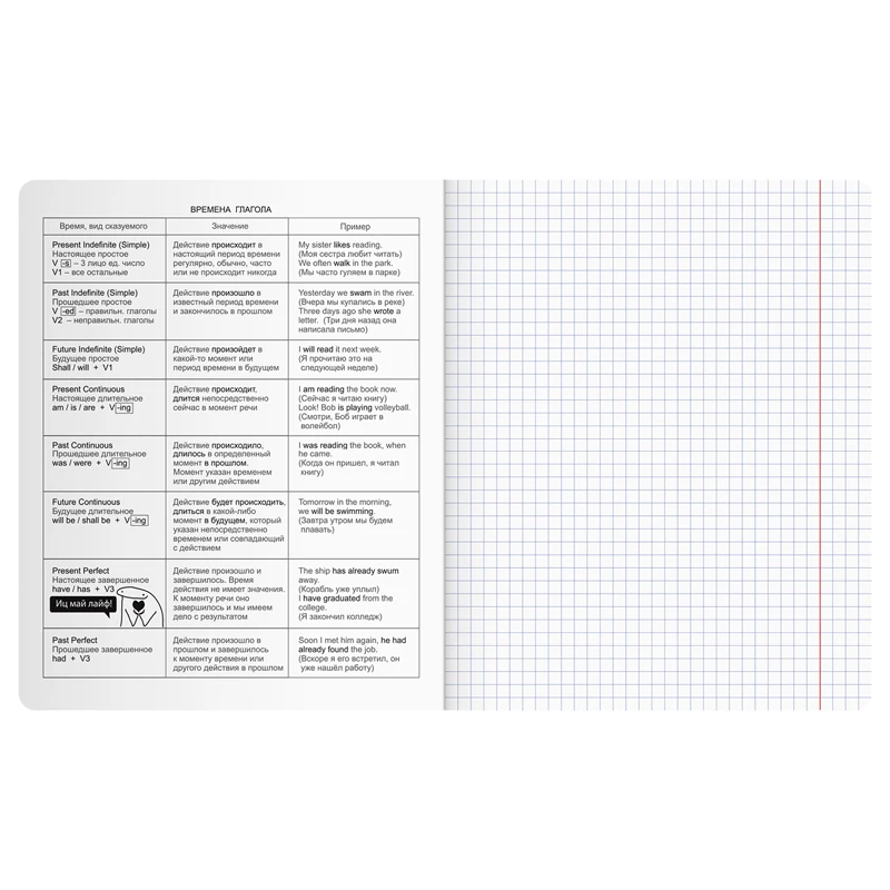 Тетрадь предметная 40л. BG "Neon" - Английский язык, неоновый пантон,