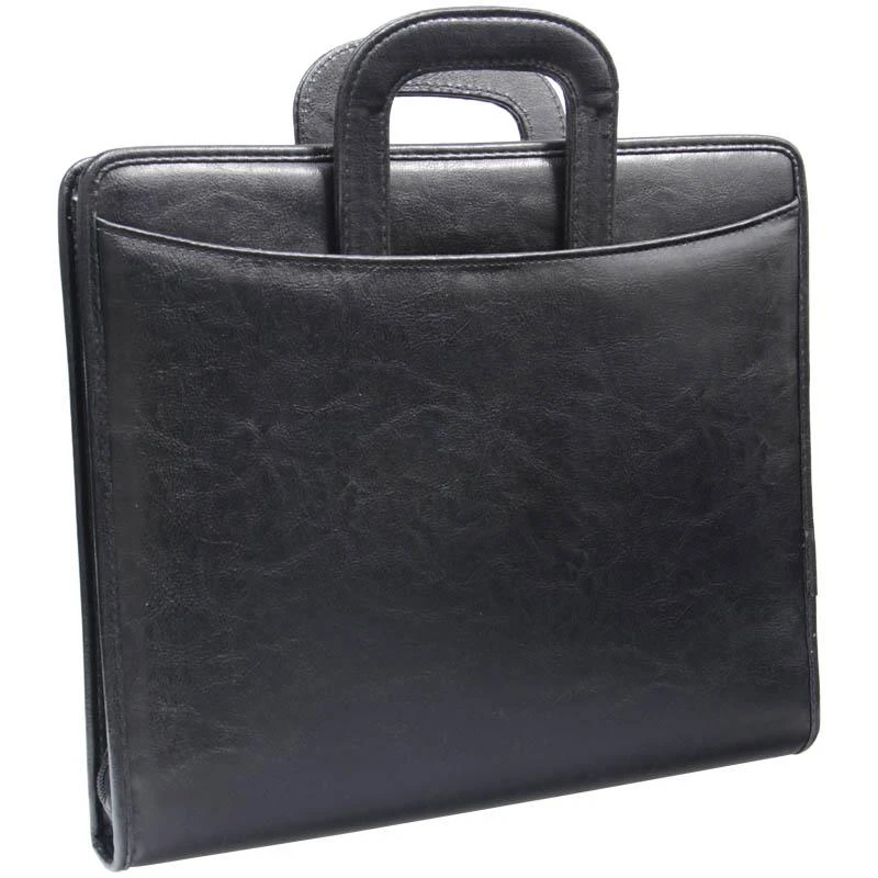 Папка деловая "Carina" имп. кожзам, выдвижная ручка: ПаКЗ_571 штр.: 