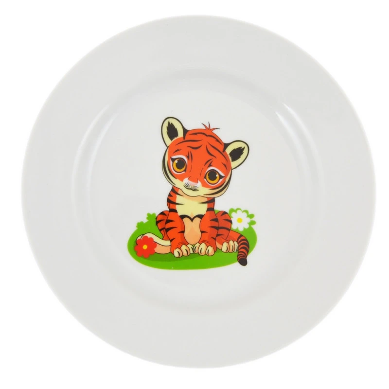 Тарелка мелкая Идиллия 200 мм., Полосатики тигрята (7С2023)