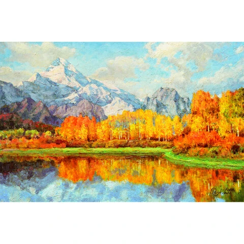 Картина стразами (алмазная мозаика) 40х50 см, ОСТРОВ СОКРОВИЩ "Осень в