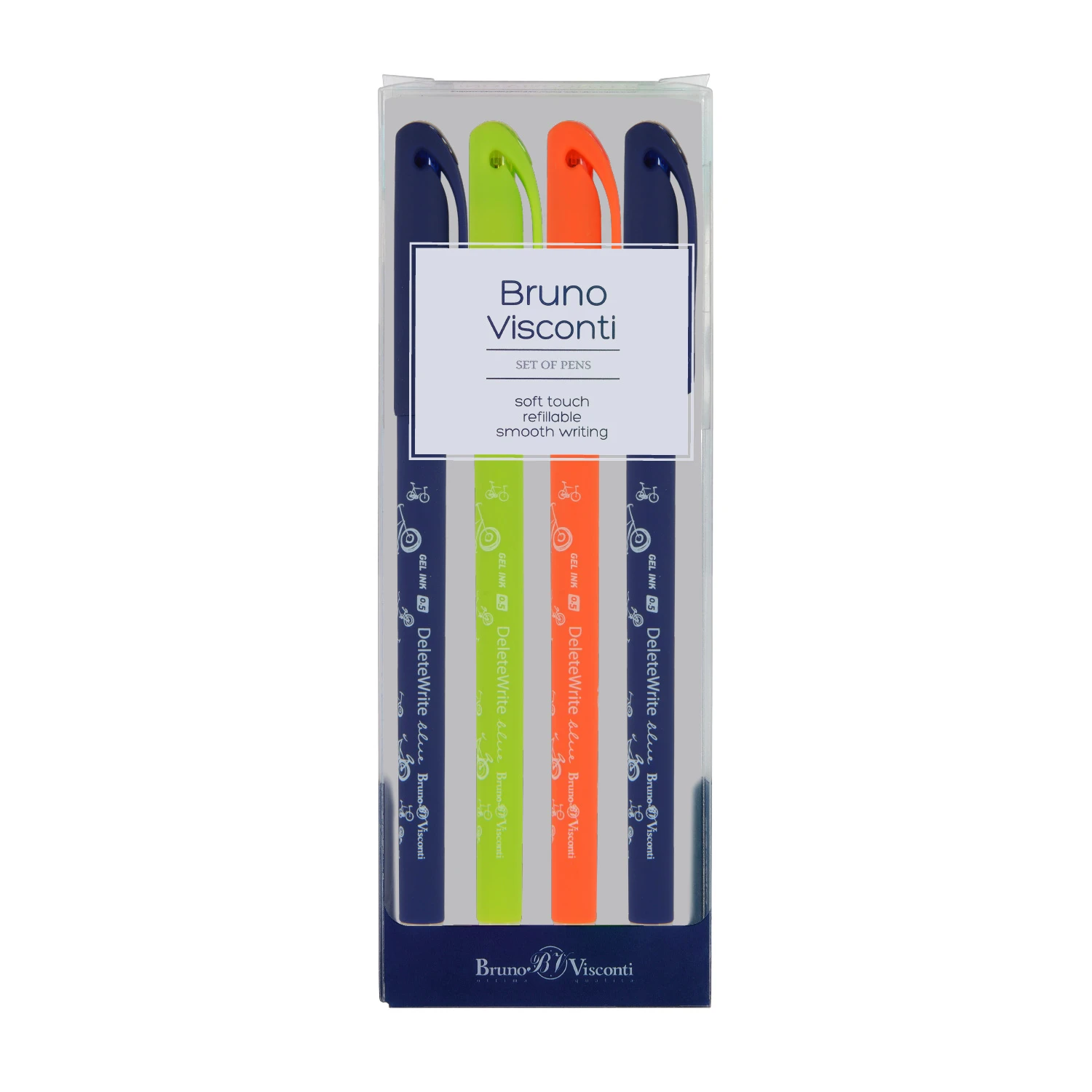 НАБОР ИЗ 4-Х РУЧЕК "DeleteWrite. Велосипеды" СО СТИРАЕМЫМИ ЧЕРНИЛАМИ НАБОР ИЗ 4-Х РУЧЕК "DeleteWrite. Велосипеды" СО СТИРАЕМЫМИ ЧЕРНИЛАМИ