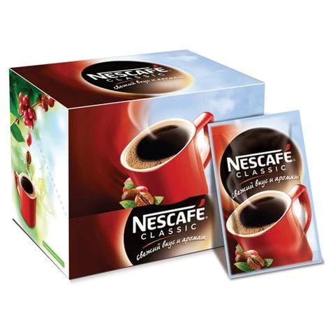 Кофе растворимый NESCAFE "Classic", гранулированный, 30 пакетов по 2 г