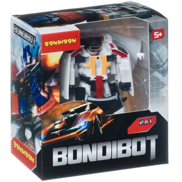 Трансформер 2в1 BONDIBOT робот-минивэн, Bondibon BOX 17,4x15,7x8,5 см, арт.888-7