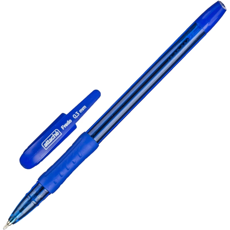 Ручка шариковая неавтомат. Attache Fredo 0,3мм, масл, син, манж