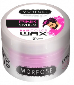 MORFOSE Color Hair Wax Воск для волос Цветной (Розовый), 100 мл/48 шт